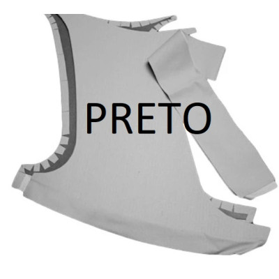Forras Laterais Vidro Trás MK2 - PRETO Forras Laterais Vidro Trás MK2 - PRETO