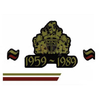 Kit Decalques MINI 30 Anos para Carros Cor Preta