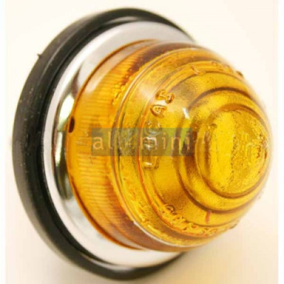 Pisca em vidro laranja Pisca em vidro laranja