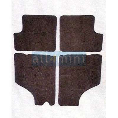 Conjunto 4 tapetes - Preto Conjunto 4 tapetes - Preto