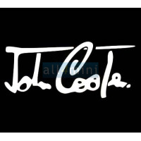 Emblema vinil \"Jonh Cooper\" - Branco